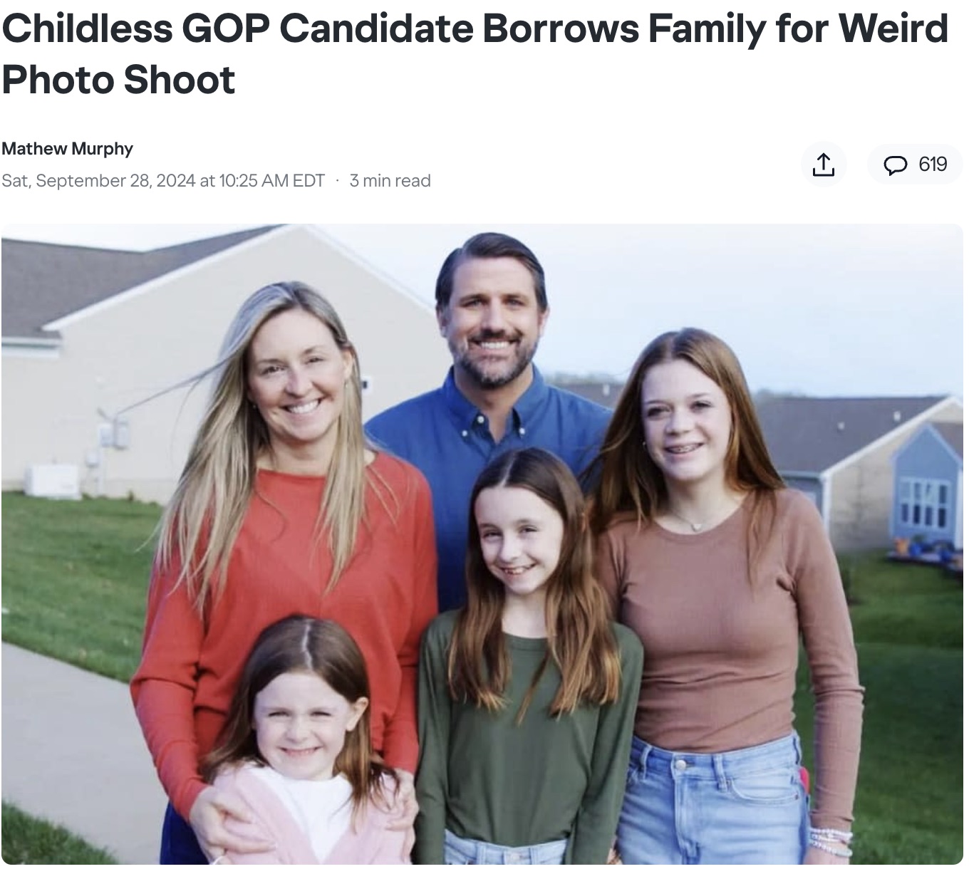 derrick anderson family - Childless Gop Candidate Borrows Family for Weird Photo Shoot Mathew Murphy Sat, at Edt 3 min read 619